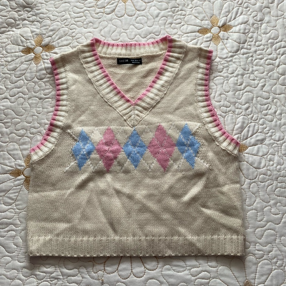 Shein sweater vest.